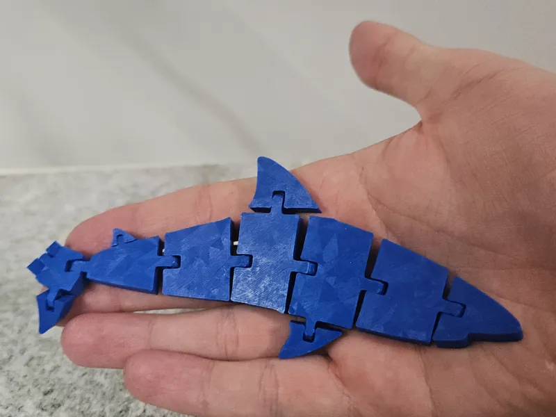 Articulated Shark Flexible & Satisfying Fidget Toy