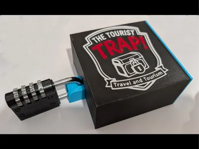 Trap Box - Lockable box, Escape room, pad lockable