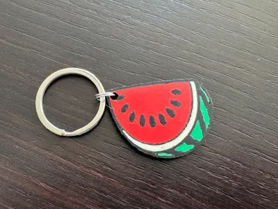 Watermelon Slice Keychain