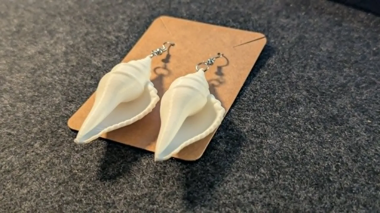 Ocean Whisper Shell Earrings view 2
