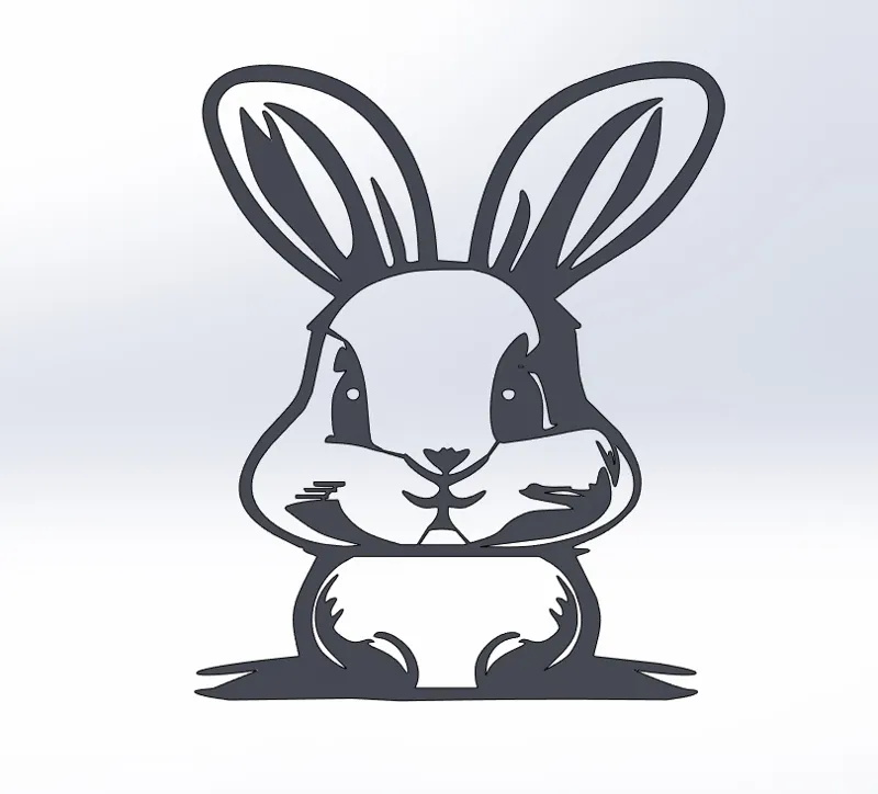 Rabbit Wall Sculpture