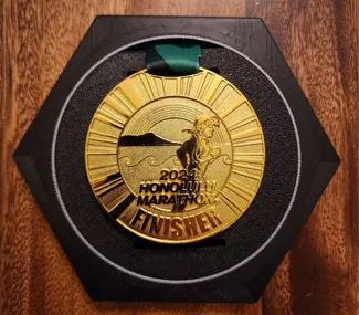 Honeycomb Race Medal Display gap filler ring