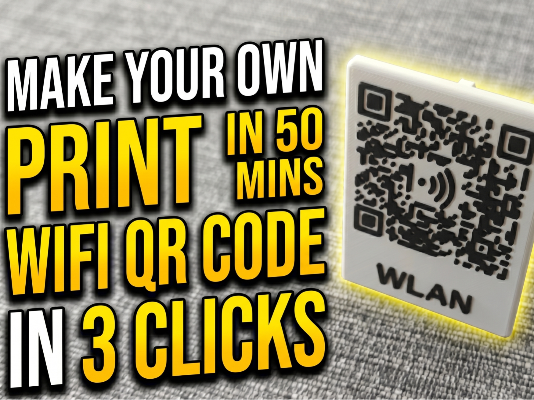 Parametric WiFi QR Stand in 3 clicks