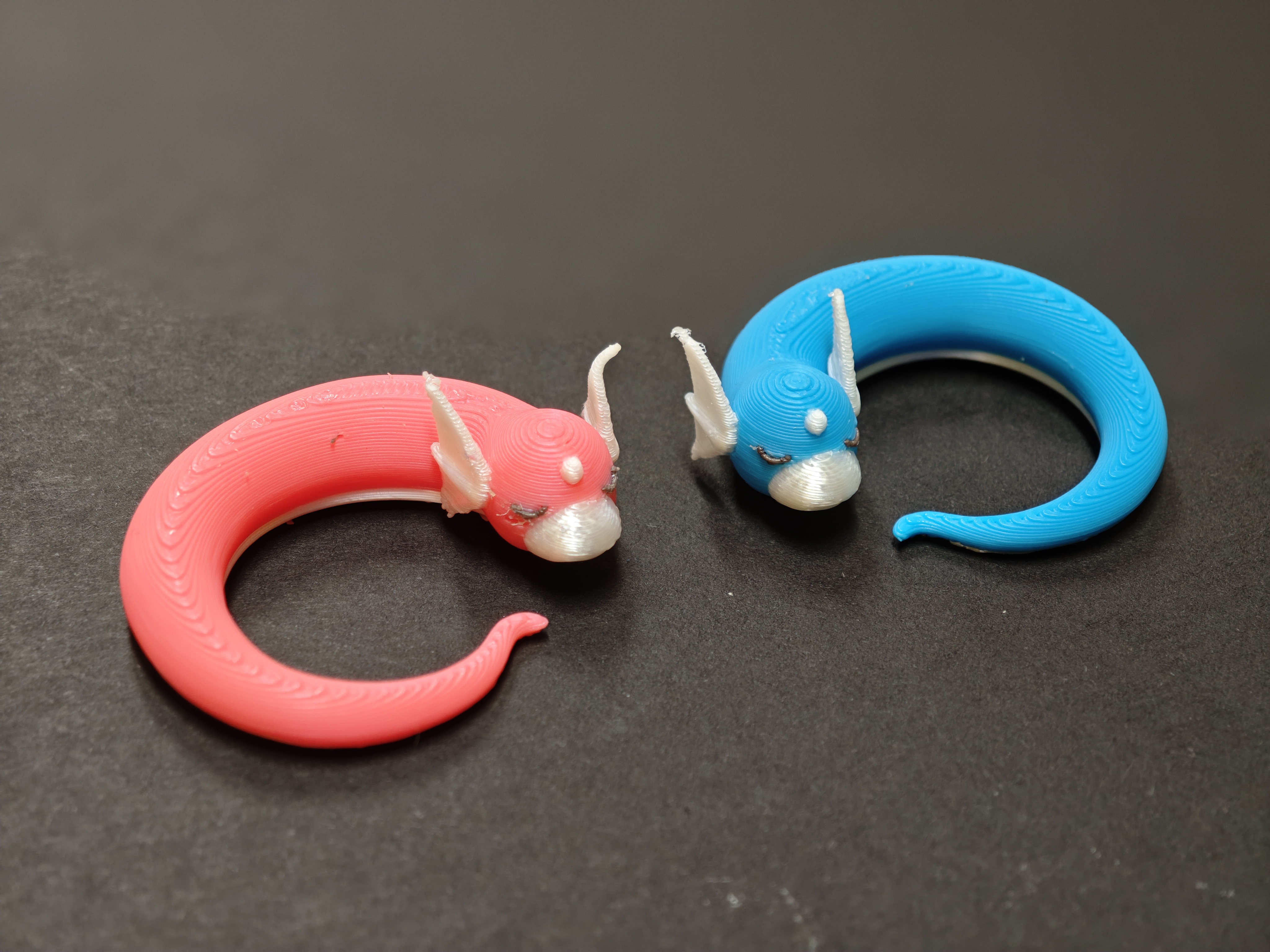 Miniatura 1 do modelo 3D 迷你龙 对戒【可爱】【情侣】