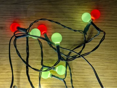 Vintage Xmas Light Cover - 5mm