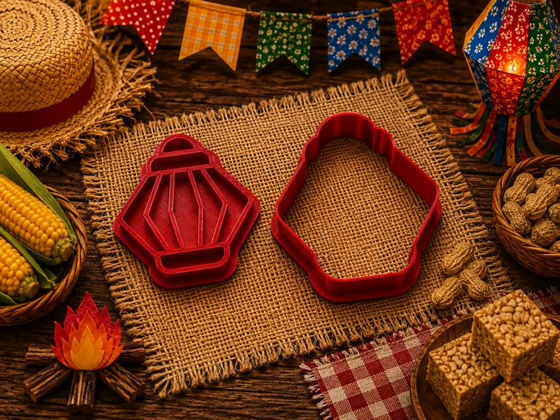 Cortador de Biscoito Festa Junina Lanterna