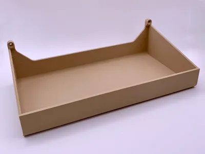 Wall Shelf 125×244 mm – Screw Mount