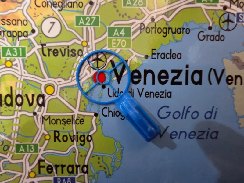 Magnetic map pins