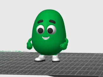 Schoki Eggi Ei mit Füße 