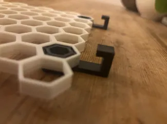 Honeycomb storage coffee machine hook