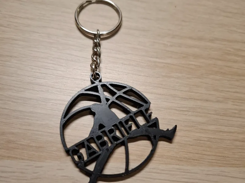 Basketball keychain with name