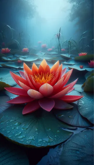 Lithophan waterlily