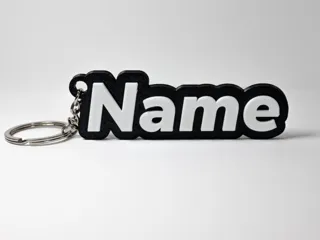 Parametric Customizable Name Keychain Creator