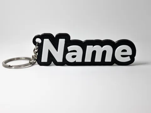Parametric Customizable Name Keychain Creator
