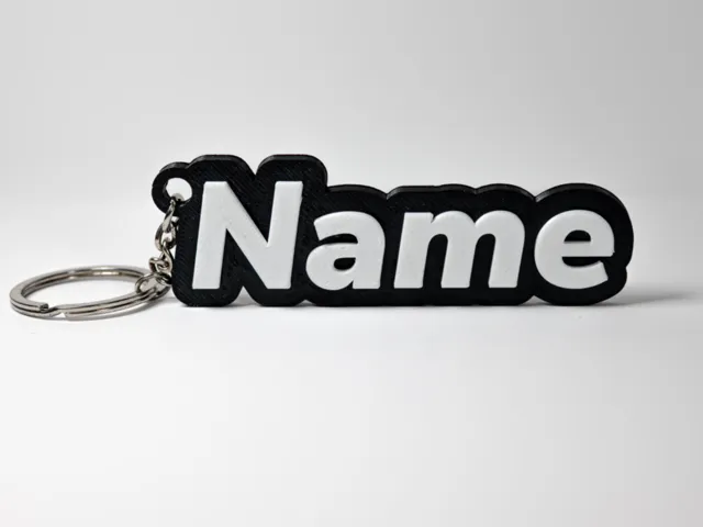 Parametric Customizable Name Keychain Creator
