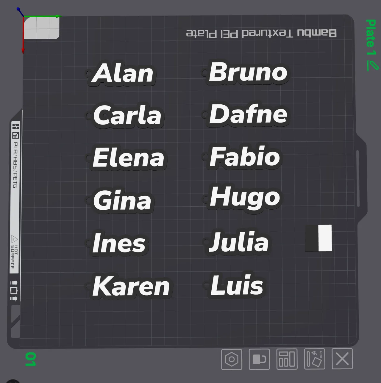 Parametric Customizable Name Keychain Creator view 4
