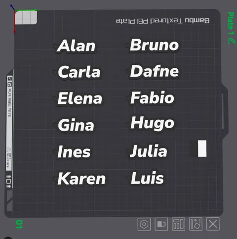 Parametric Customizable Name Keychain Creator view 4