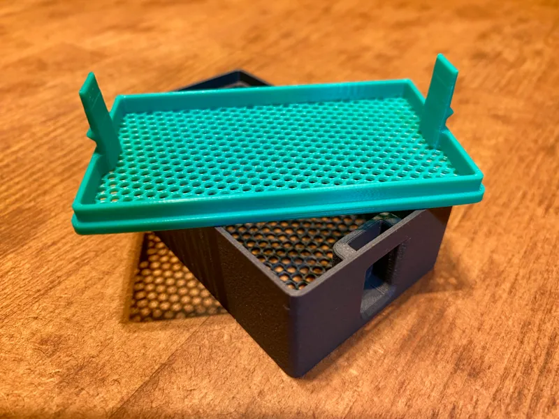 X1C / P1S Chamber Air Filter (Clickable Top Lid)