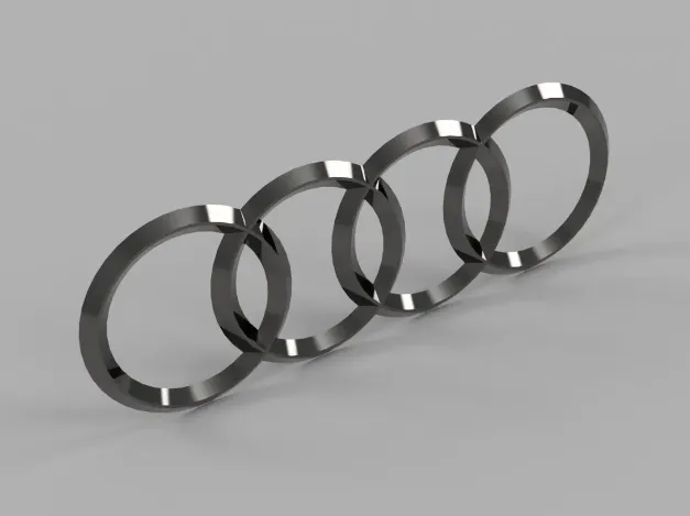 Audi Logo 186x66x5mm