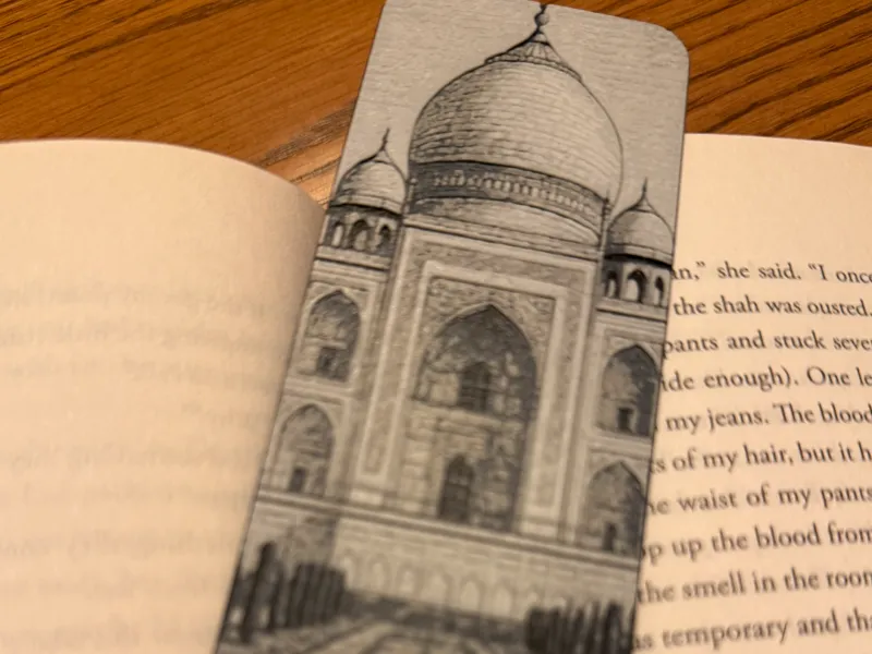 Taj Mahal Bookmark | Architectural Landmark