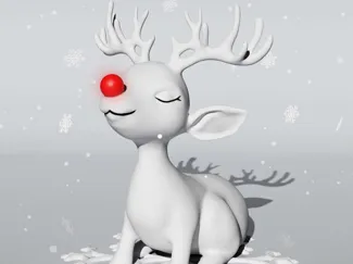 Cute Christmas Baby Reindeer