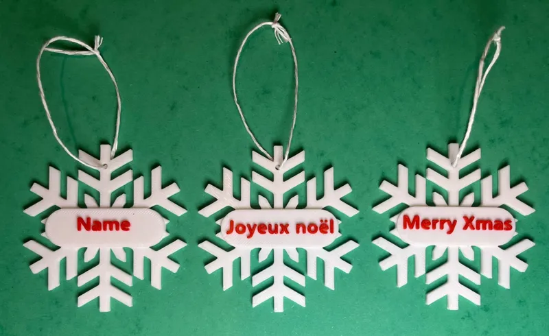 Christmas snowflake ornement 