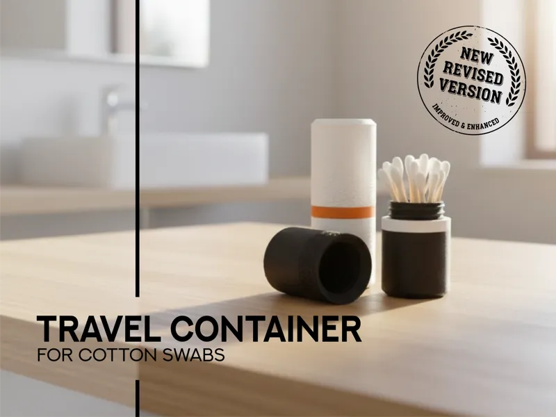 travel container - for cotton swabs