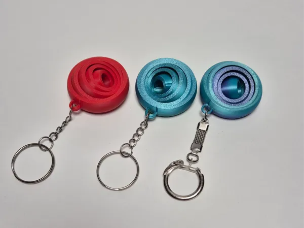 Fidget gyroscope porte-clés