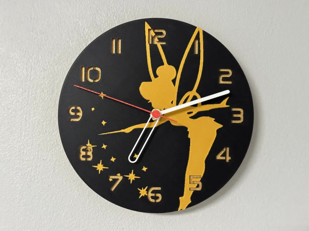 wall / desk clock Tinkerbell by cP3D MakerWorld