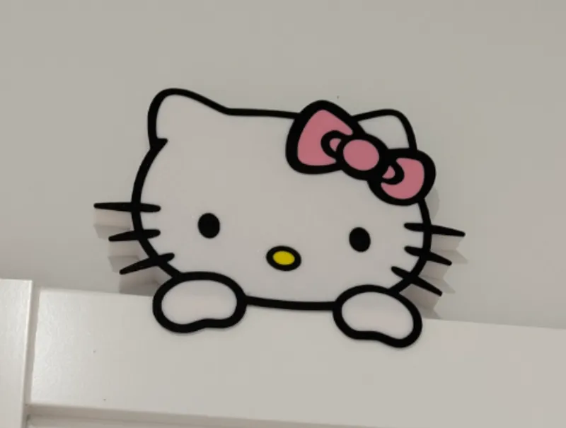 Hello Kitty Door or Shelf Decoration v2