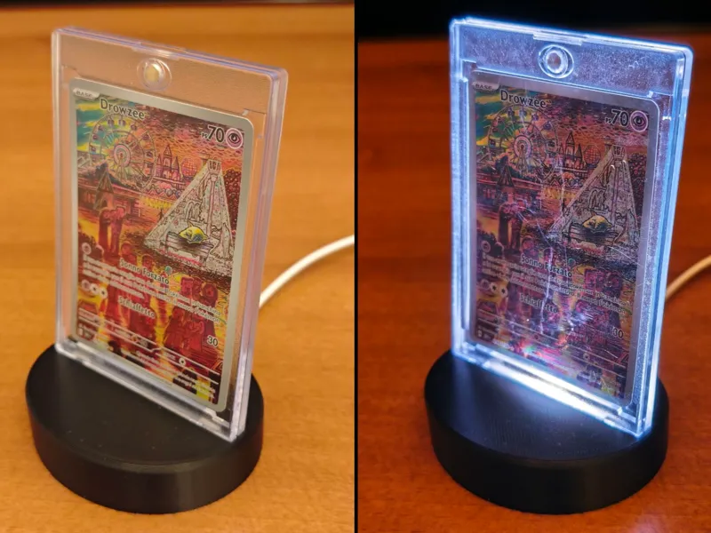 35 pt toploader card lamp stand