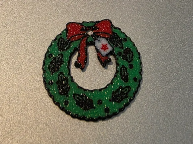 Christmas wreath keychain / earrings