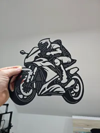 Décoration murale 2D 4 motos — photo 2