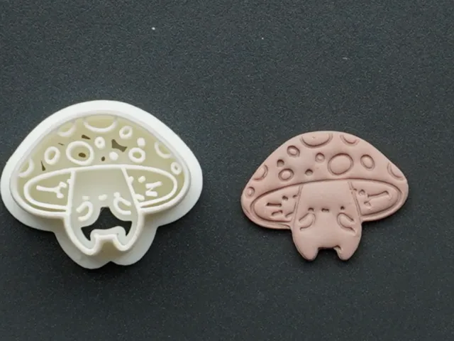Mushroom Polymer Clay Cutter Earrings Necklaces