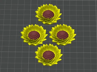 Sunflower valve cap