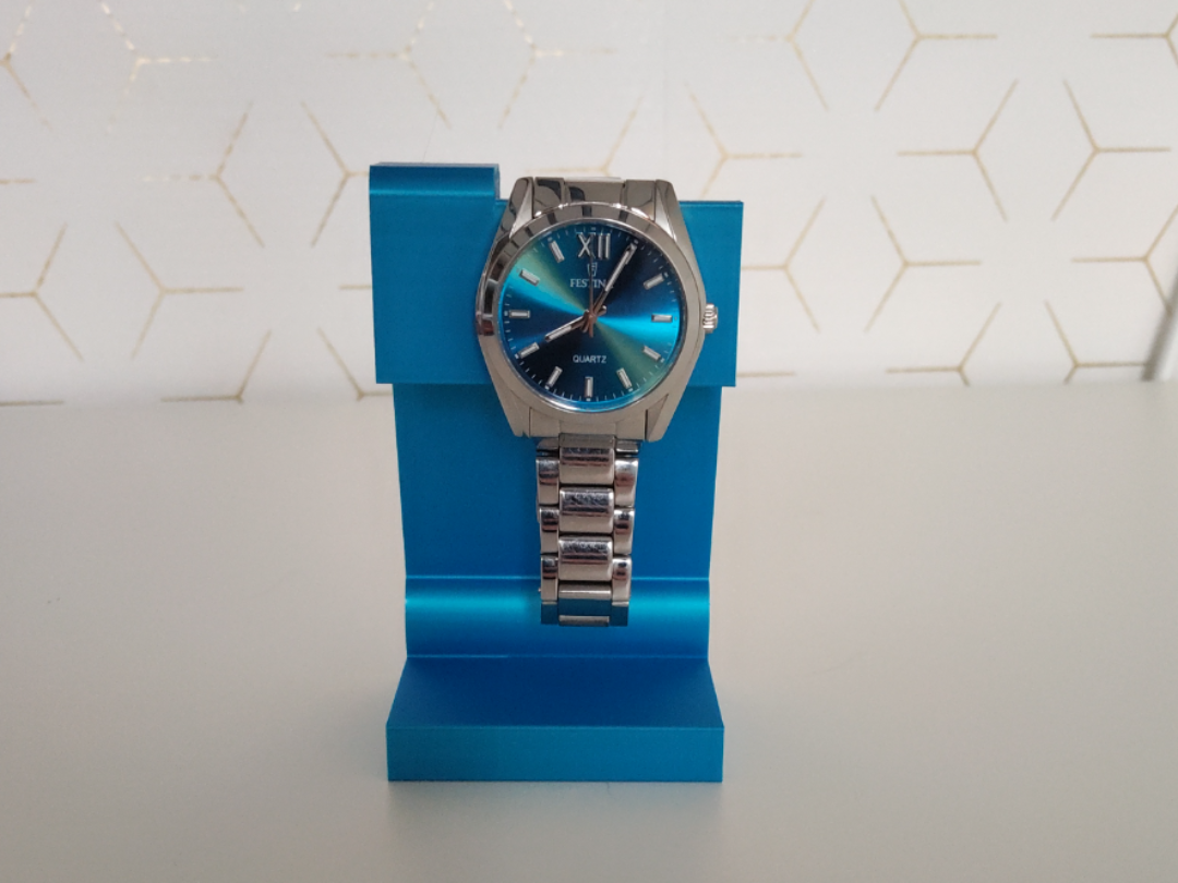 Support montre moderne pour bureau.