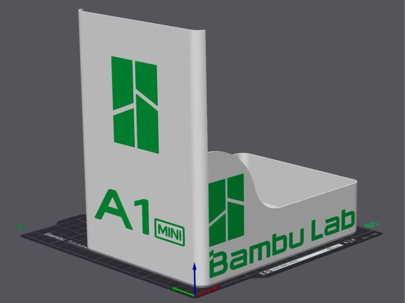 Bambu Lab A1 mini purge filament scrap desktop bin