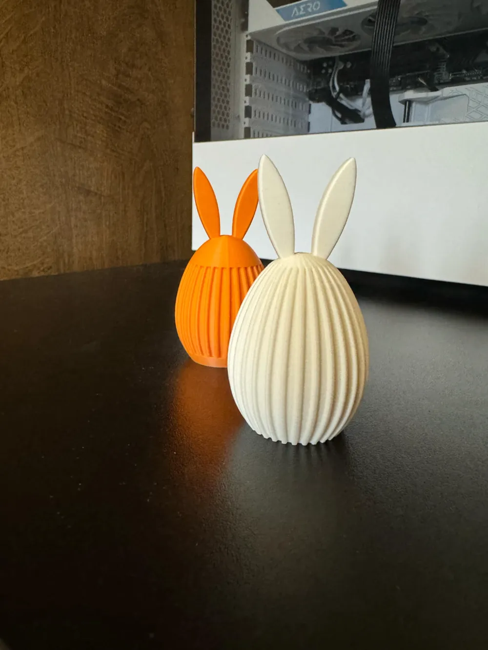 Easter Egg with Bunny ears - Free 3D Print Model - MakerWorld
