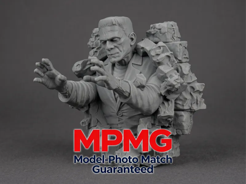 [fan art]Frankenstein Breaking Stone Wall Bust