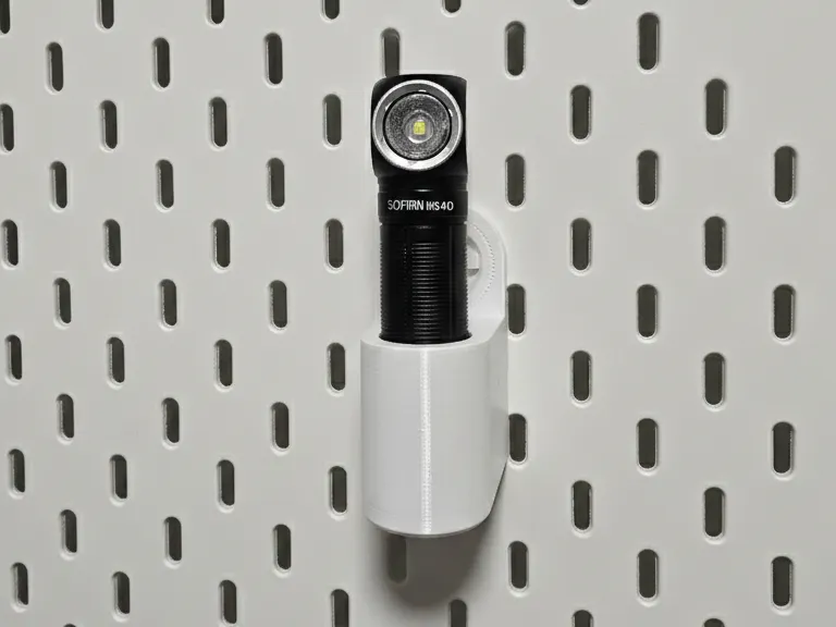 Sofirn SH40 Flashlight IKEA Skadis Holder (T-Clip)