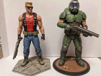 90s Action: DOOMed Space Marine or DUKE NUKE(m)?