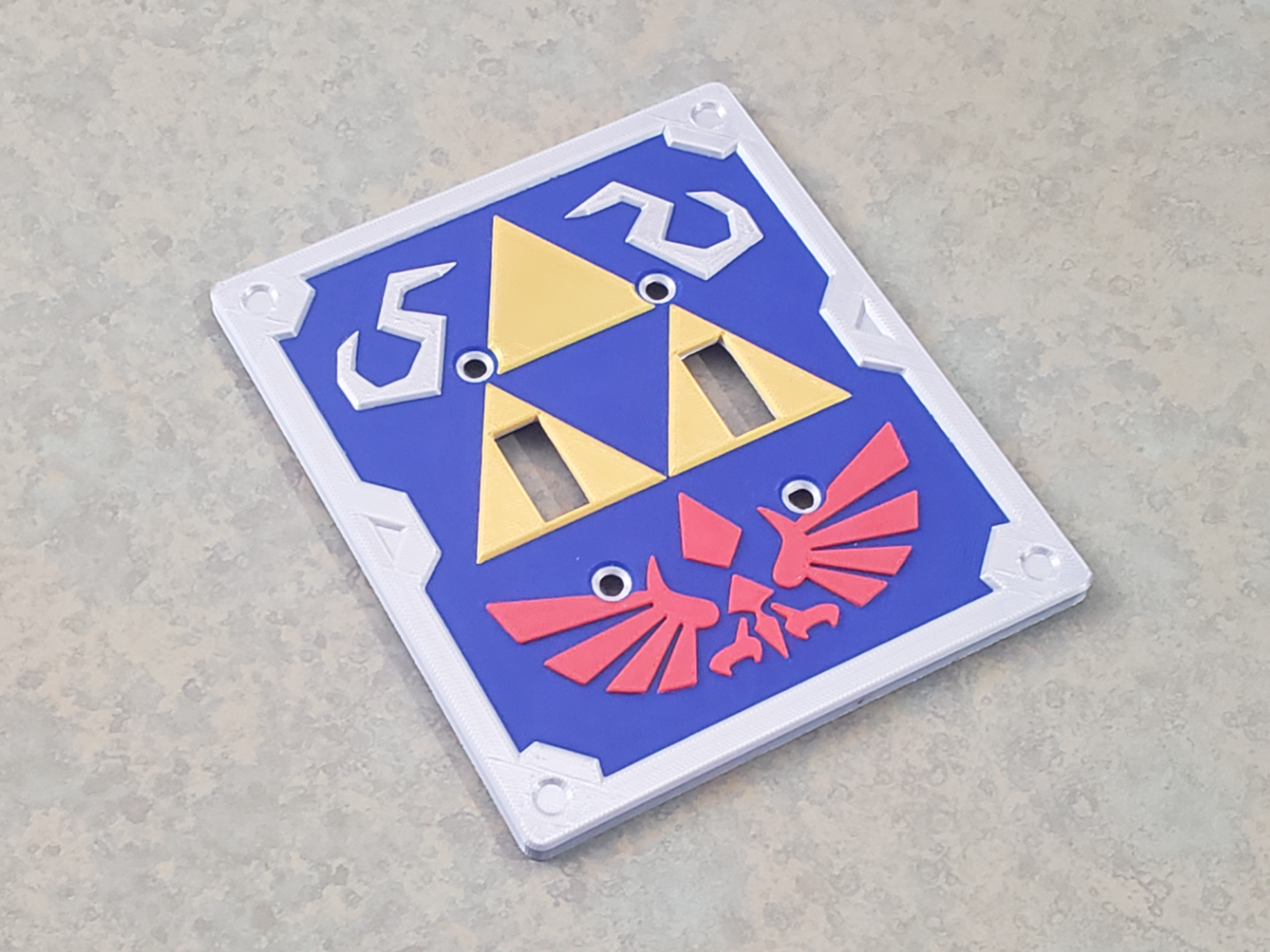 Zelda Triforce Dual Light Switch Cover