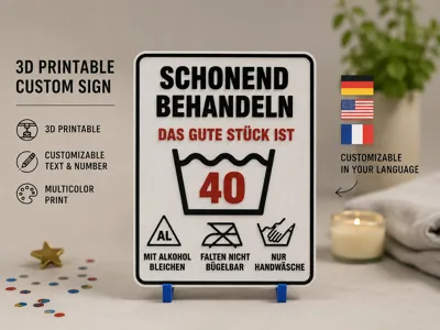 30 - 80th Birthday Sign - Birthday Gift
