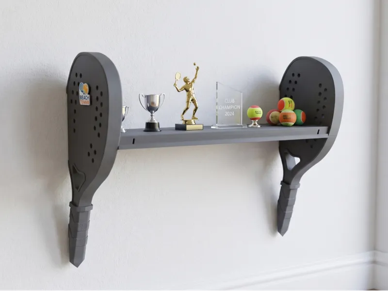 Smash Hit Beach Tennis Paddle Shelf Trophy Display