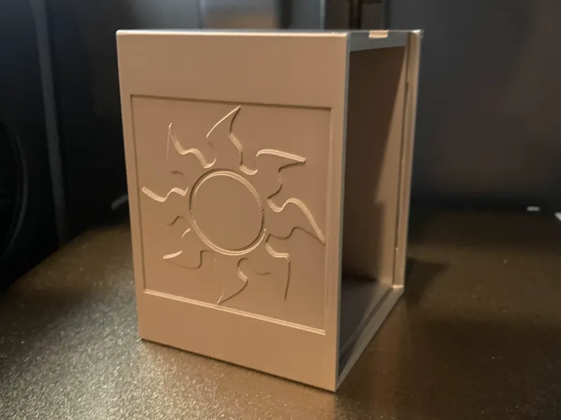 White Mana MTG Toploader Deck Box EDH