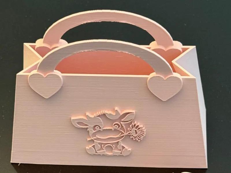 Handbag Cow  easy to print without support 