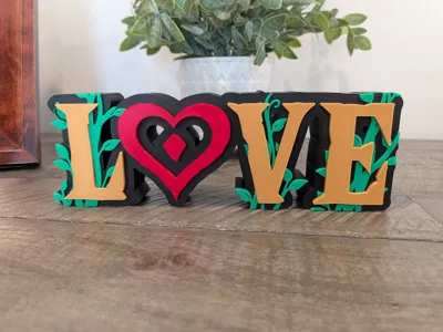 Fantasy-Inspired LOVE Display Sign
