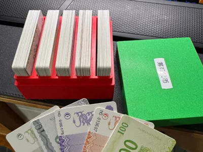 Poker Chip and Bank Card Storage Box