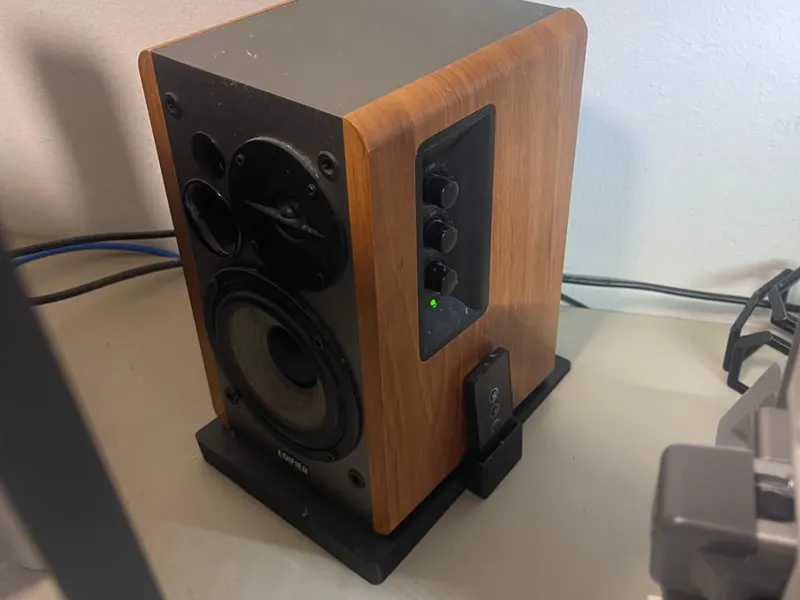 Angled Speaker Stand & Remote Holder for R1280T