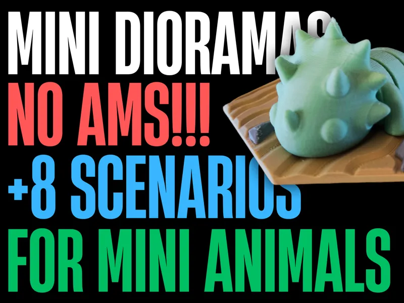 MINIRAMA: FLEXIBLE AND ARTICULATED ANIMAL DIORAMAS